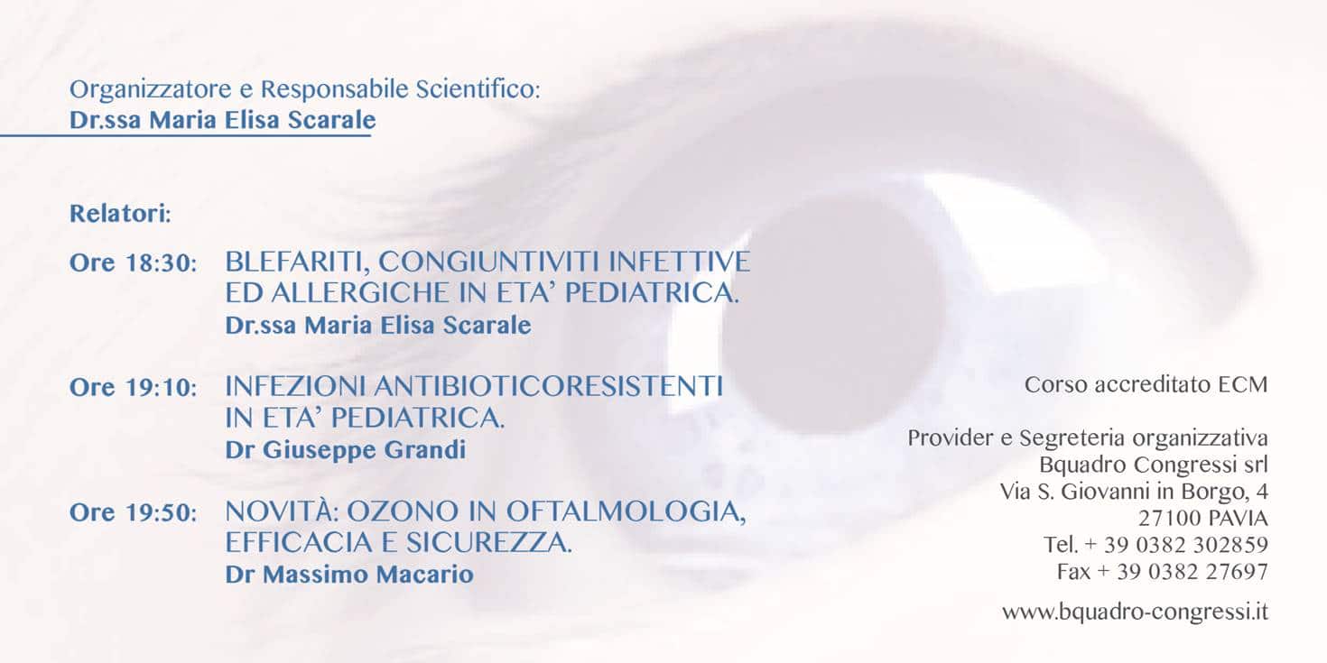 Dalle blefariti alle congiuntiviti infettive ed allergiche | 2